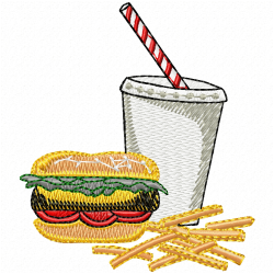 Foods And Sweets Embroidery Design 5